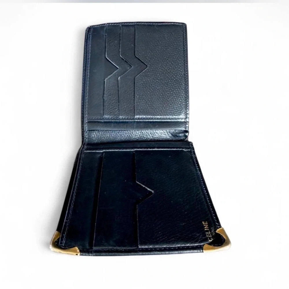 Celine Black Leather Wallet